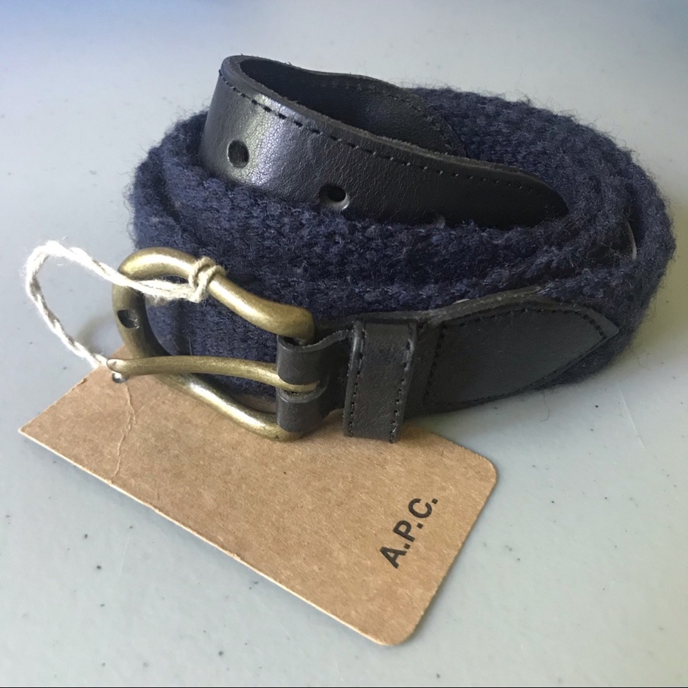 A.P.C. Navy Blue Belt